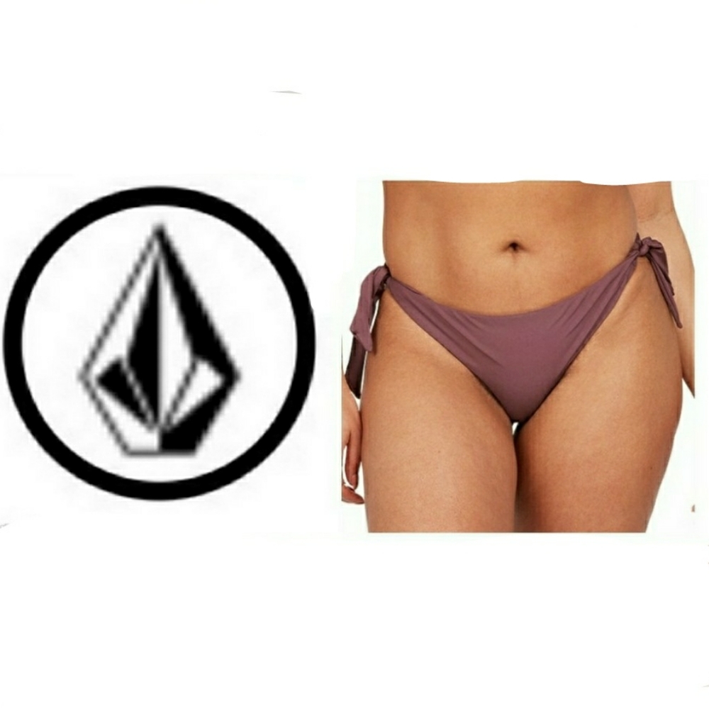 Volcom Simply Seamless Hipster Plus Size Bikini Bottom - Eggplant. Size 20